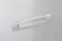 Мебельная ручка Poliplast РП-19/128 прозрачный белый