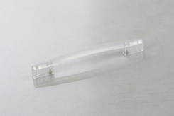 Мебельная ручка Poliplast РП-19/128 прозрачная белая