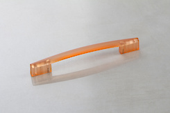 Мебельная ручка Poliplast РП-19/128 прозрачная оранжевая