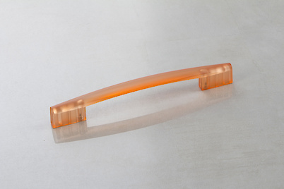 Мебельная ручка Poliplast РП-19/128 прозрачный оранжевый