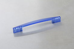 Мебельная ручка Poliplast РП-19/128 прозрачная синий