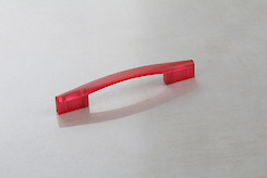 Мебельная ручка Poliplast РП-19/96 прозрачная красная