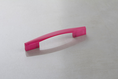 Мебельная ручка Poliplast РП-19/96 прозрачный розовый