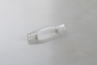 Мебельная ручка Poliplast РП-19/64 прозрачный белый