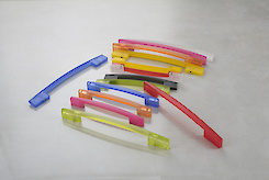 Мебельная ручка Poliplast РП-19/64 прозрачная желтая