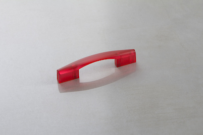 Мебельная ручка Poliplast РП-19/64 прозрачный красный