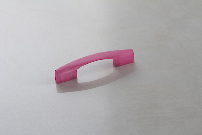 Мебельная ручка Poliplast РП-19/64 прозрачный розовый