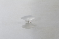 Мебельная ручка Poliplast РП-20 прозрачная белая