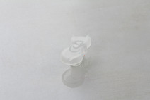 Мебельная ручка "Котенок" Poliplast РП-10 прозрачный белый