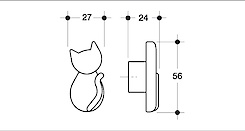 Мебельная ручка Poliplast в форме 