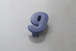 Мебельная ручка Poliplast в виде цифры 