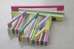 Мебельная ручка Poliplast РП-22/96 матовая розовая