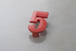 Мебельная ручка Poliplast в виде цифры 