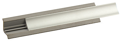 Отб-ка пластм H=14 под алюм 3м (плинтус мебельный)