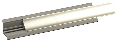 Отб-ка пластм H=14 под нерж. 3м(плинтус мебельный)