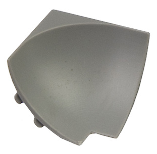 Отб-ка пластм H=14 уголок внутр. сер.