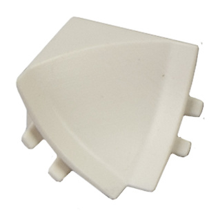 Отб-ка пластм H=14 уголок внутр. бел,