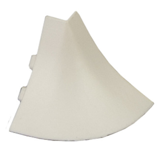 Отб-ка пластм H=14 уголок наруж. бел.