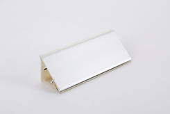 Отбортовка вставка алюмінієва H=30мм L=4200мм срібло