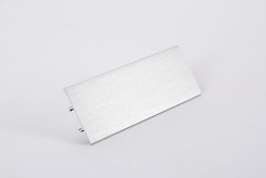 Отбортовка вставка алюмінієва H=30мм L=4200мм срібло BRUSH