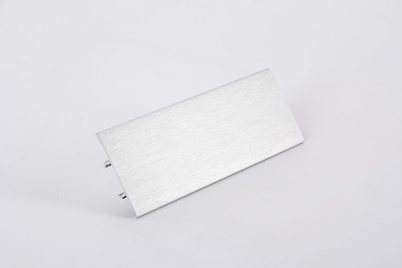 Отбортовка вставка алюмінієва H=30мм L=4200мм срібло BRUSH