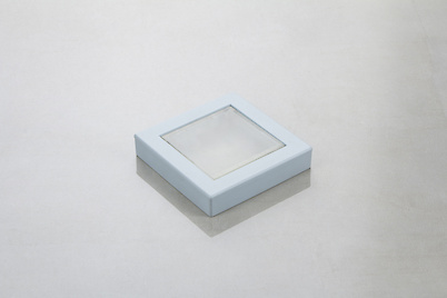 Меблева ручка Poliplast РП-29 матовий блакитний з прозорою вставкою