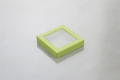 Меблева ручка Poliplast РП-29 матовий зелений з прозорою вставкою