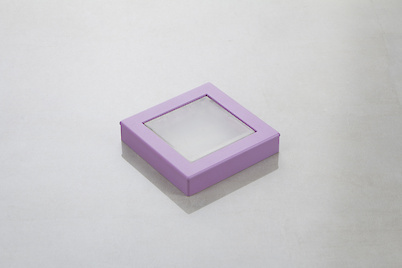 Меблева ручка Poliplast РП-29 матовий фіолетовий з прозорою вставкою