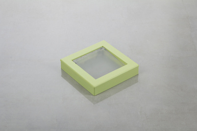 Меблева ручка Poliplast РП-29 матовий світло-зелений з прозорою вставкою