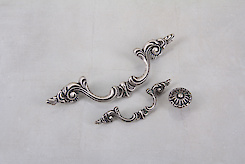 Мебельная ручка Giusti РГ 335 6004/24.E8 старое серебро