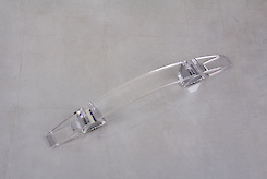 Мебельная ручка Poliplast РП-30/128 акриловая прозрачная