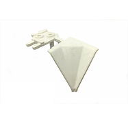 Куточок внутрішній 90 градусів Scilmдо отбортовки h=30мм білий