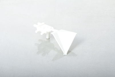 Куточок внутрішній 90 градусів Scilmдо отбортовки h=30мм білий