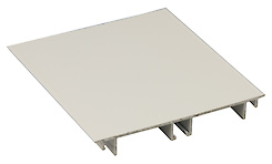 Цоколь кухонний алюмінієвий H=100мм L=4200мм білий (фарбування RAL 9010)