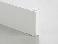 Цоколь кухонний алюмінієвий H=100мм L=4200мм білий (фарбування RAL 9010)