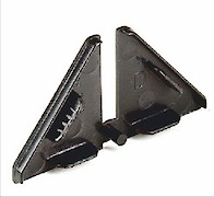 Комплект заглушек Scilm к отбортовке H=30мм черный