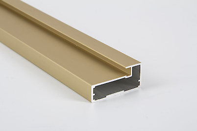 Фасадный алюминиевый профиль М4 L=5950 мм золото