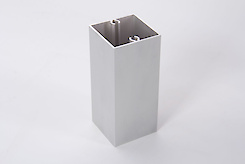 Труба алюминиевая квадратная с приливом 45х45