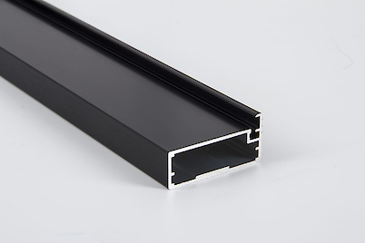 Фасадный алюминиевый профиль М21 L=5950 мм черный BRUSH