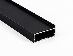 Фасадный алюминиевый профиль М11 L=5950 мм черный BRUSH