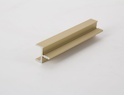 Торцевий алюмінієвий профіль-ручка Н1 золото під плиту 18мм довжина 5500мм