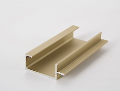 Торцевий алюмінієвий профіль-ручка Н3 золото під плиту