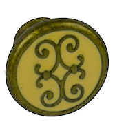 Меблева ручка Falso Stile РК-669 старе золото / слонова кістка