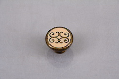 Меблева ручка Falso Stile РК-669 старе золото / слонова кістка