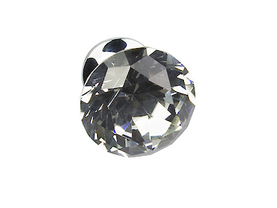 Мебельная ручка кнопка GTV Crystal B d=30мм, хром, кристалл