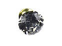 Меблева ручка GTV Crystal B d = 30мм, золото, кришталь
