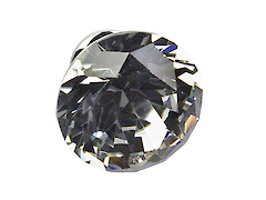 Мебельная ручка GTV Crystal B d=40мм, хром, кристалл