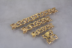 Меблева ручка Giusti РГ 357 WMN688.128.00GP золото глянсове