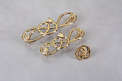 Мебельная ручка Giusti РГ 375 WMN672.096.KRGP золото глянцевое