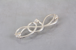 Мебельная ручка Giusti РГ 377 WMN672.128.KRM5 серебро Венеция